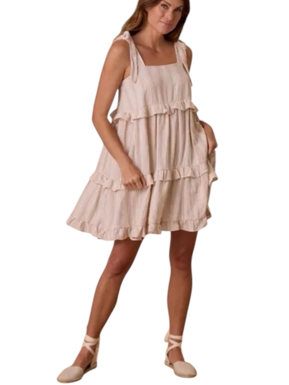 Rylee + Cru Ruffle Swing Dress NWT